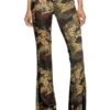 p-affal Pantaloni jazz cu imprimeuri camuflaj mixte