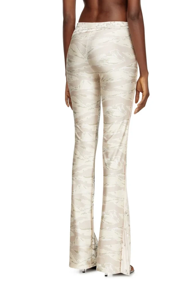 p-affal Pantaloni jazz cu imprimeuri camuflaj mixte