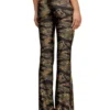 p-affal Pantaloni jazz cu imprimeuri camuflaj mixte