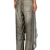 p-aloma Pantaloni wrap din viscoză cu aspect denim