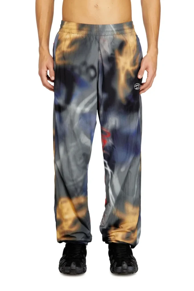 p-arelion Pantaloni din nailon cu imprimeu integral p-arelion Pantaloni din nailon cu imprimeu integral