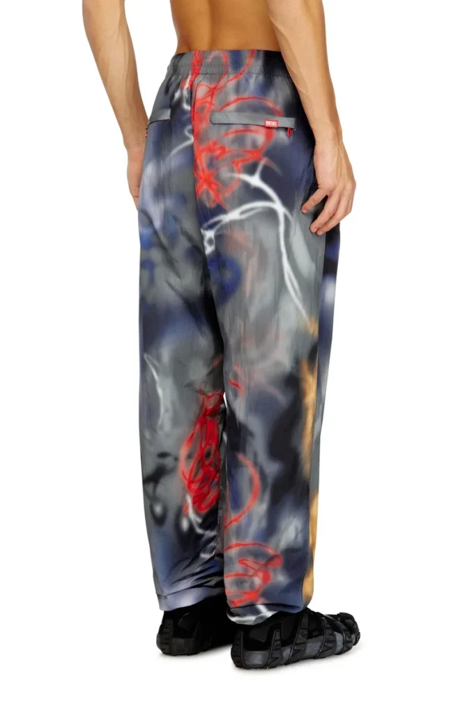 p-arelion Pantaloni din nailon cu imprimeu integral p-arelion Pantaloni din nailon cu imprimeu integral