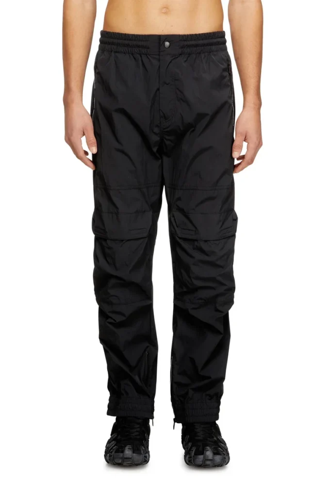 p-beeck-wrd-akad Pantaloni din nailon cu buzunare cargo p-beeck-wrd-akad Pantaloni din nailon cu buzunare cargo