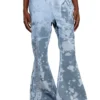 p-belb-p1 Pantaloni de trening evazați din jersey acoperit p-belb-p1 Pantaloni de trening evazați din jersey acoperit