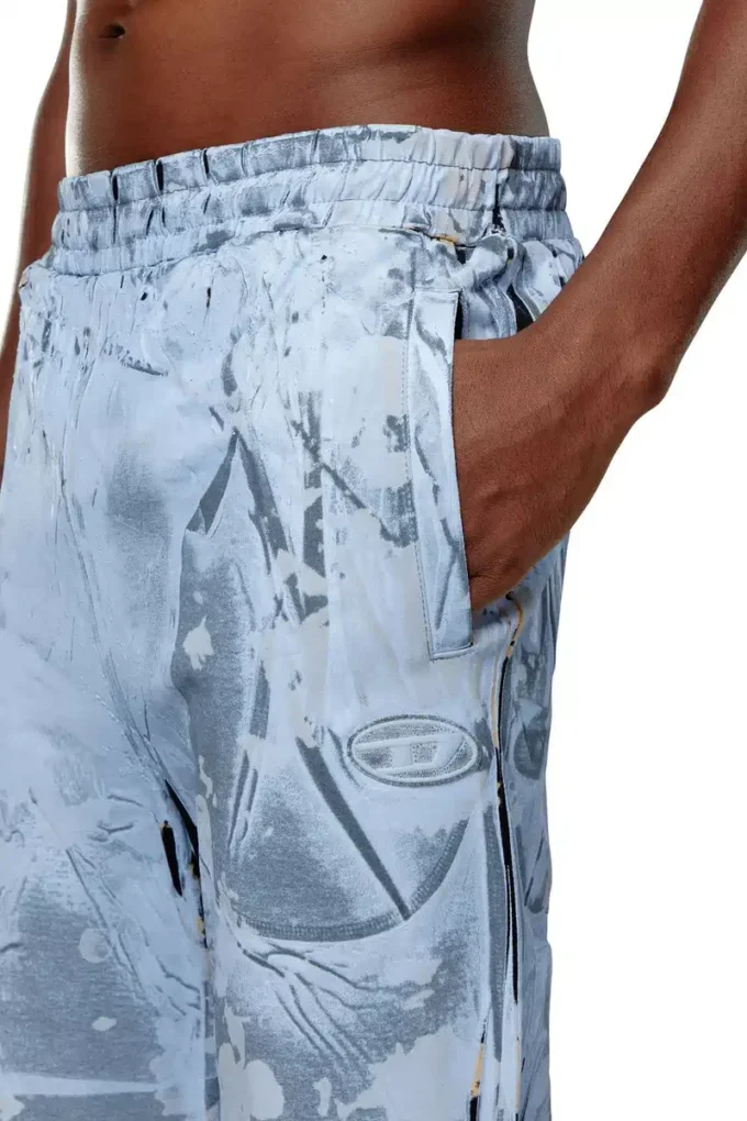 p-belb-p1 Pantaloni de trening evazați din jersey acoperit p-belb-p1 Pantaloni de trening evazați din jersey acoperit