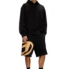 p-crow-bleach Pantaloni scurți din tricou cu logo decolorat p-crow-bleach Pantaloni scurți din tricou cu logo decolorat