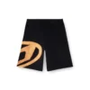 p-crow-bleach Pantaloni scurți din tricou cu logo decolorat p-crow-bleach Pantaloni scurți din tricou cu logo decolorat