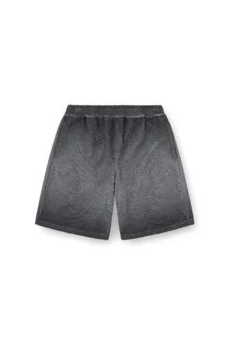 p-crowde Pantaloni scurți din tricou cu imprimeu phoenix devoré