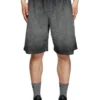 p-crowde Pantaloni scurți din tricou cu imprimeu phoenix devoré