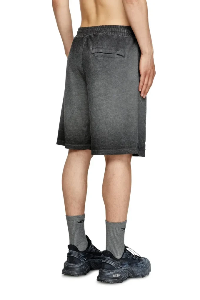 p-crowde Pantaloni scurți din tricou cu imprimeu phoenix devoré