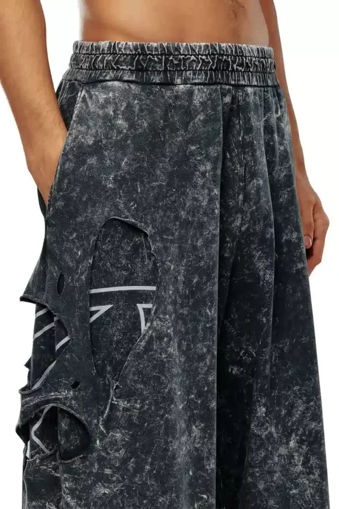 p-eckyo-peeloval Pantaloni Oval D din jersey marmorat