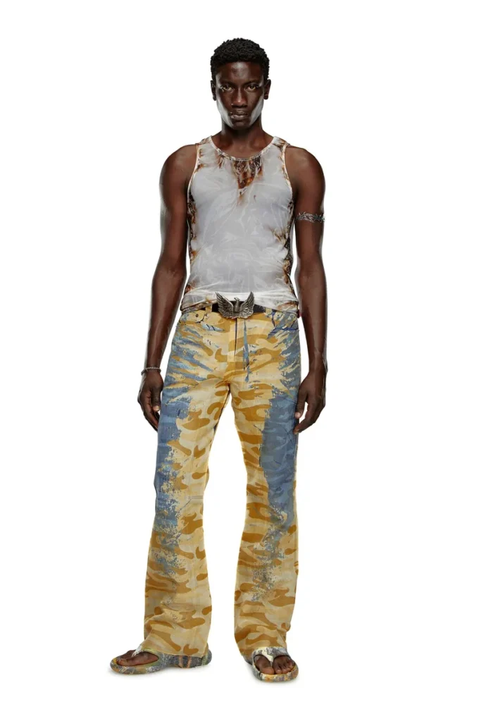 p-fro-dev Pantaloni camuflaj cu muselină detașabilă p-fro-dev Pantaloni camuflaj cu muselină detașabilă