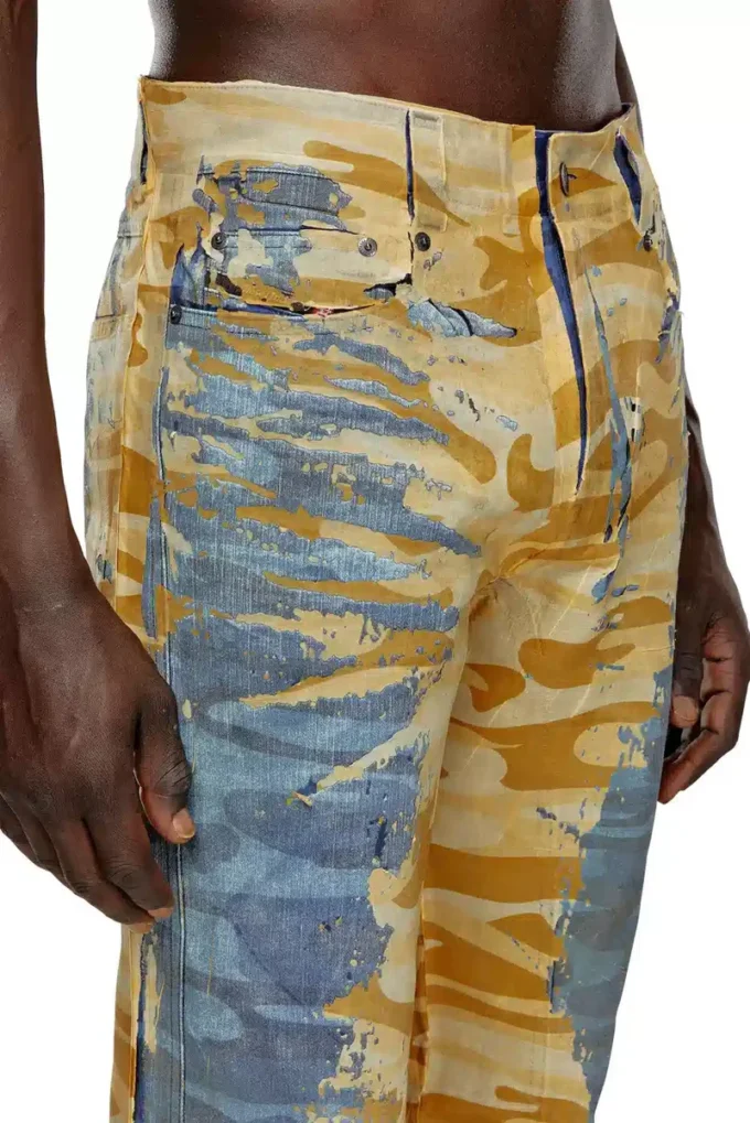 p-fro-dev Pantaloni camuflaj cu muselină detașabilă p-fro-dev Pantaloni camuflaj cu muselină detașabilă