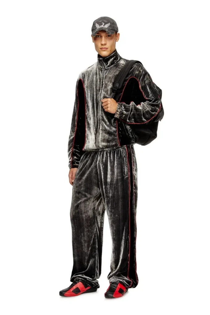 p-hay Pantaloni de trening din catifea tratată p-hay Pantaloni de trening din catifea tratată