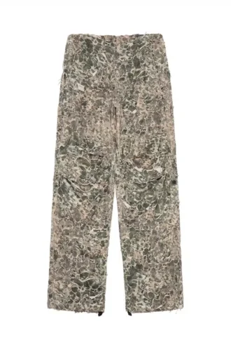 p-hokney Pantaloni camuflaj cu finisaj distrus p-hokney Pantaloni camuflaj cu finisaj distrus