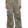 p-hokney Pantaloni camuflaj cu finisaj distrus p-hokney Pantaloni camuflaj cu finisaj distrus