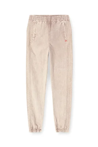 p-iusko-ag Pantaloni din nailon spălat, cu benzi laterale p-iusko-ag Pantaloni din nailon spălat, cu benzi laterale