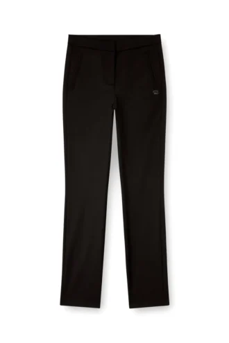 p-lacer-r2 Pantaloni din amestec de lână cu buzunare aplicate