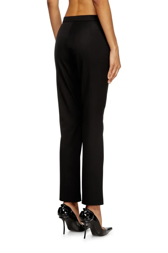 p-lacer-r2 Pantaloni din amestec de lână cu buzunare aplicate p-lacer-r2 Pantaloni din amestec de lână cu buzunare aplicate