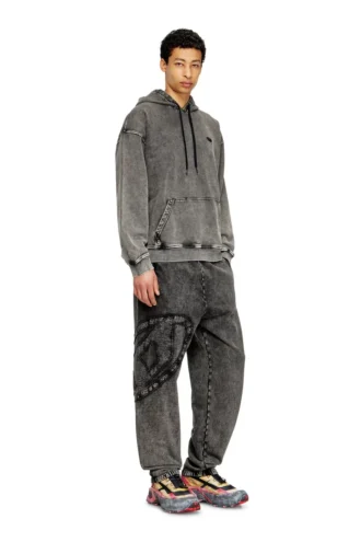 p-marky-den Pantaloni de trening din bumbac organic cu patch oval D