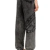 p-marky-den Pantaloni de trening din bumbac organic cu patch oval D p-marky-den Pantaloni de trening din bumbac organic cu patch oval D