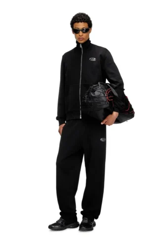 p-marky-od Pantaloni de trening cu logo oval D cu efect metalic