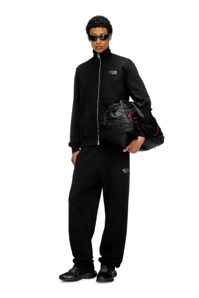 p-marky-od Pantaloni de trening cu logo oval D cu efect metalic p-marky-od Pantaloni de trening cu logo oval D cu efect metalic
