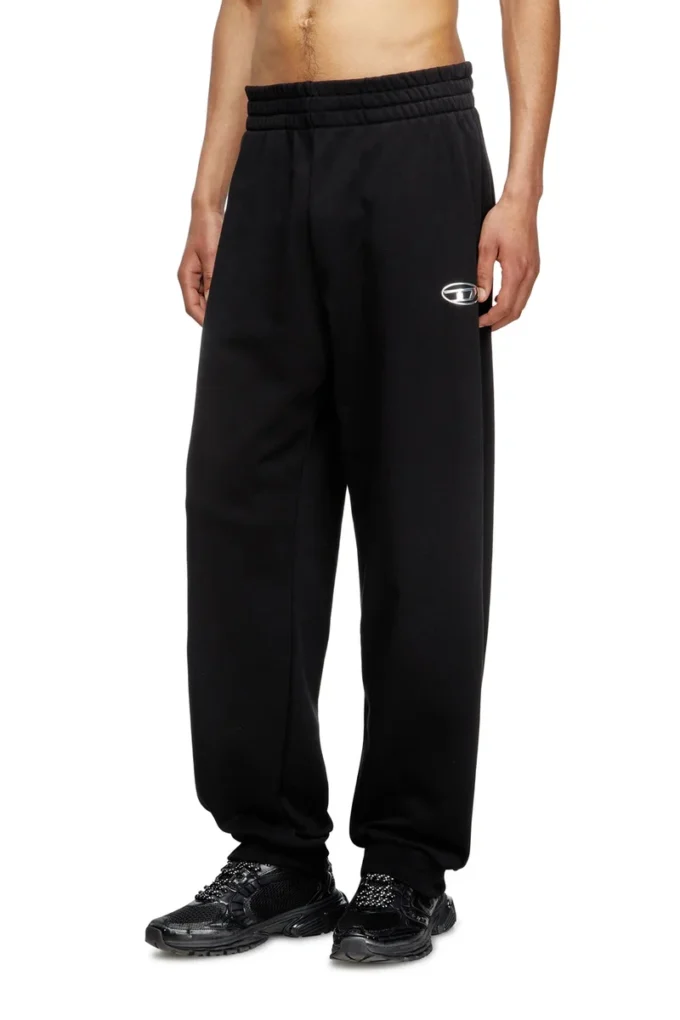 p-marky-od Pantaloni de trening cu logo oval D cu efect metalic p-marky-od Pantaloni de trening cu logo oval D cu efect metalic