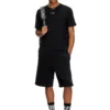 p-marshy-od Pantaloni scurți din bumbac cu logo oval argintiu p-marshy-od Pantaloni scurți din bumbac cu logo oval argintiu