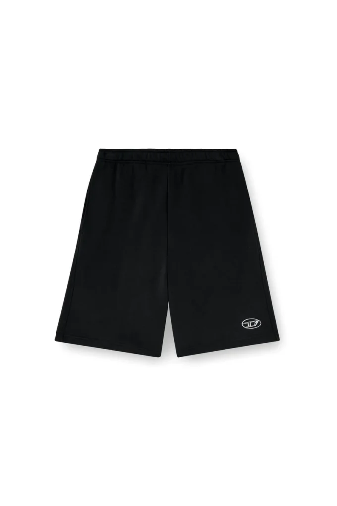 p-marshy-od Pantaloni scurți din bumbac cu logo oval argintiu p-marshy-od Pantaloni scurți din bumbac cu logo oval argintiu