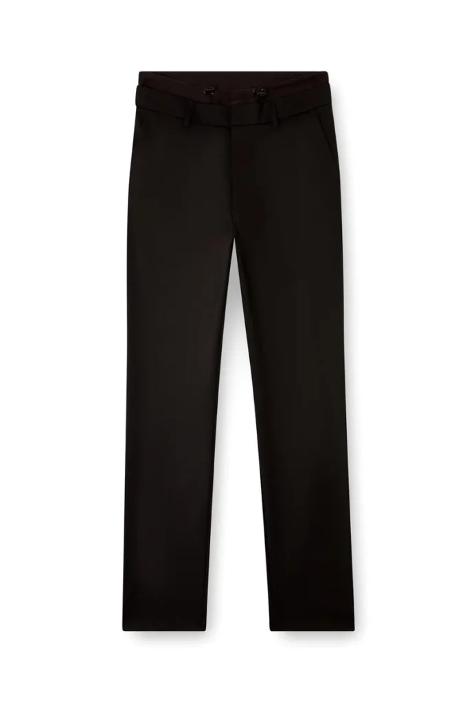p-owers Pantaloni din amestec de lână cu talie elastică p-owers Pantaloni din amestec de lână cu talie elastică