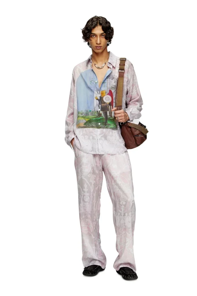 p-theck-a-ajfw Pantaloni de trening cu imprimeu medieval p-theck-a-ajfw Pantaloni de trening cu imprimeu medieval