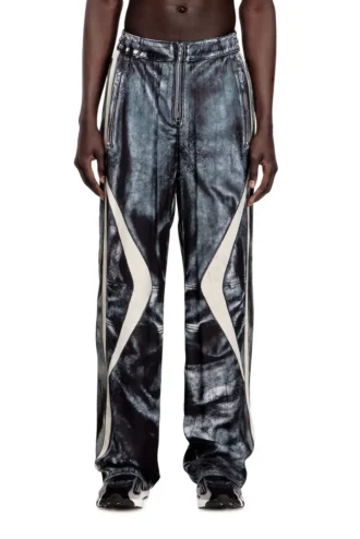 p-theck-bmcz Pantaloni de trening din satin cu imprimeu trompe l’oeil