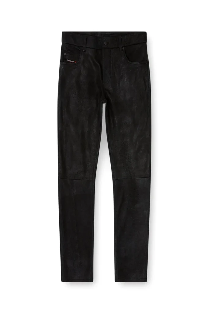 p-vyll-dmbi Pantaloni din piele cu croi jeans p-vyll-dmbi Pantaloni din piele cu croi jeans