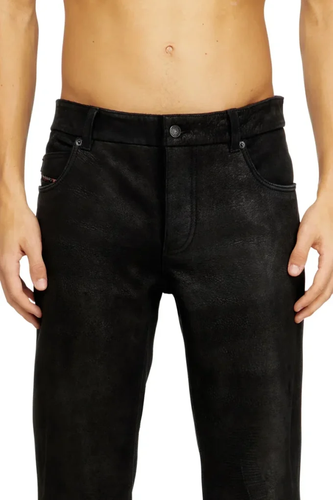 p-vyll-dmbi Pantaloni din piele cu croi jeans p-vyll-dmbi Pantaloni din piele cu croi jeans