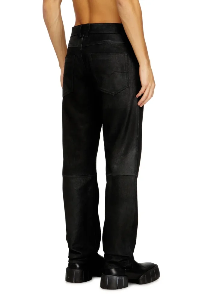 p-vyll-dmbi Pantaloni din piele cu croi jeans p-vyll-dmbi Pantaloni din piele cu croi jeans