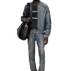 p-vyll-qmbw Pantaloni din piele cu croi jeans p-vyll-qmbw Pantaloni din piele cu croi jeans