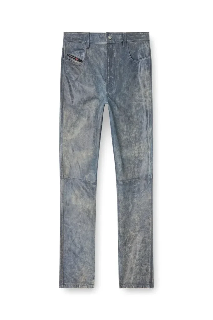 p-vyll-qmbw Pantaloni din piele cu croi jeans p-vyll-qmbw Pantaloni din piele cu croi jeans