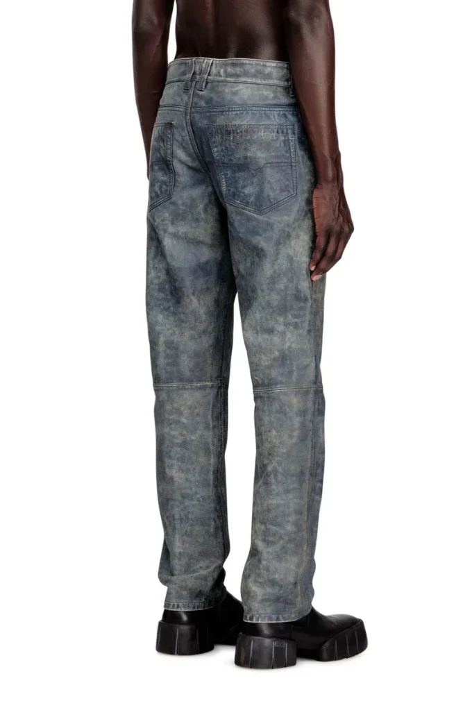 p-vyll-qmbw Pantaloni din piele cu croi jeans p-vyll-qmbw Pantaloni din piele cu croi jeans