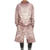 p-warky-short Pantaloni scurți tip waffle cu imprimeu medieval p-warky-short Pantaloni scurți tip waffle cu imprimeu medieval