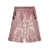 p-warky-short Pantaloni scurți tip waffle cu imprimeu medieval p-warky-short Pantaloni scurți tip waffle cu imprimeu medieval