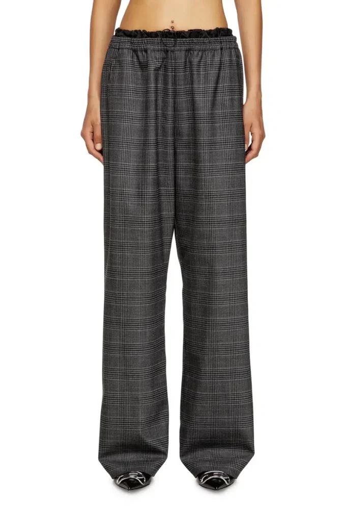 p-yrite Pantaloni din lână cu buzunare aplicate p-yrite Pantaloni din lână cu buzunare aplicate