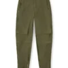 Pantaloni cargo din bumbac cu cusături în P și benzi laterale Pantaloni cargo din bumbac cu cusături în P și benzi laterale