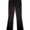 pantaloni cu 5 buzunare din satin elastic pantaloni cu 5 buzunare din satin elastic