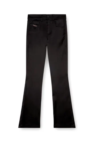 pantaloni cu 5 buzunare din satin elastic