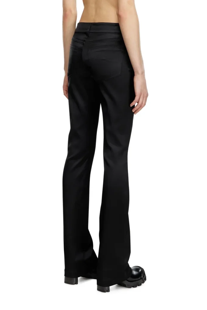 pantaloni cu 5 buzunare din satin elastic pantaloni cu 5 buzunare din satin elastic