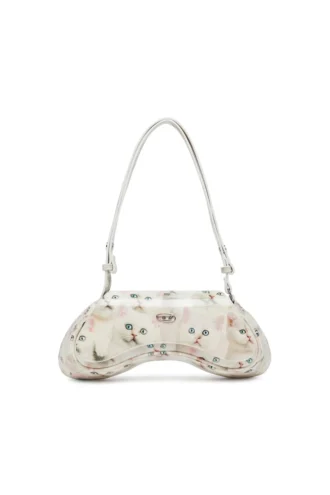 play crossbody Geantă de umăr Play din PU lucios imprimat