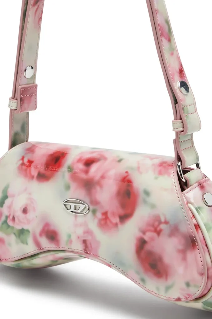 play crossbody Geantă de umăr Play din PU lucios imprimat