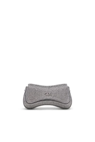 play crossbody xs Geantă crossbody Play-Mini din Lurex cristal