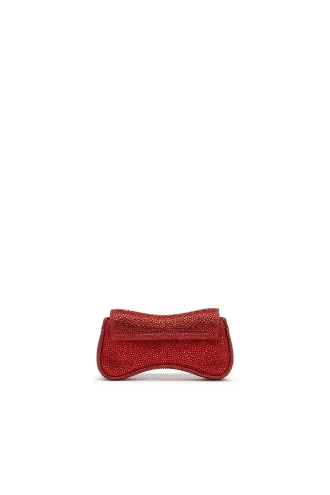 play crossbody xs Geantă crossbody Play-Mini din Lurex cristal